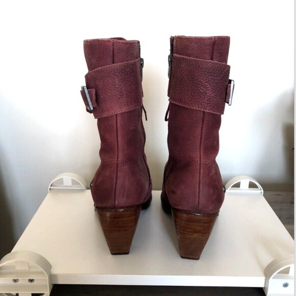 Neosens Suede boots, Burgundy, Womens, Size EU 40 / US 9, Victorian - Picture 3 of 13